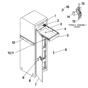 Tool Box Diagram and Parts List for 706825030  Craftsman Tool Stand & Cart