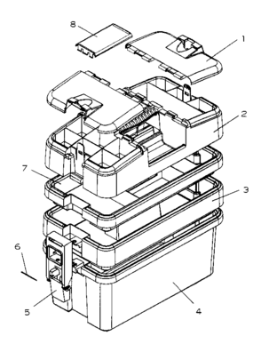 Tool Organizer Diagram and Parts List for 706593072  Craftsman Tool Stand & Cart