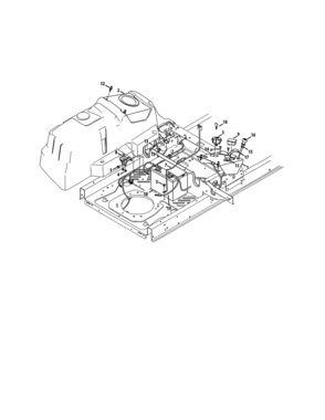 Console Cover/electric Pto Switch Diagram and Parts List for 247270500  Craftsman Engine