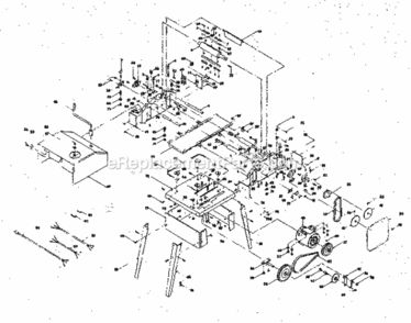 Page A Diagram and Parts List for 30623371  Craftsman Planer Jointer