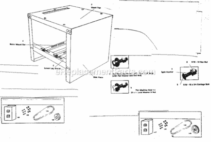 Part Location Diagram of P-539 Craftsman Side Piece