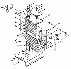 Page A Diagram and Parts List for 306233810  Craftsman Planer Jointer