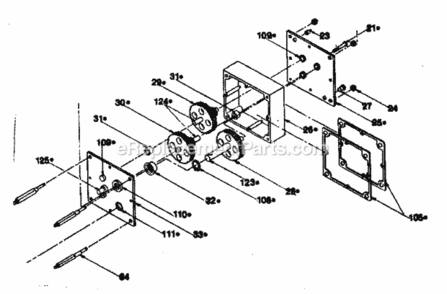 Page D Diagram and Parts List for 306233810  Craftsman Planer Jointer
