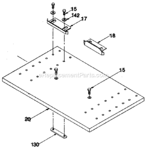 Page F Diagram and Parts List for 306233811  Craftsman Planer Jointer