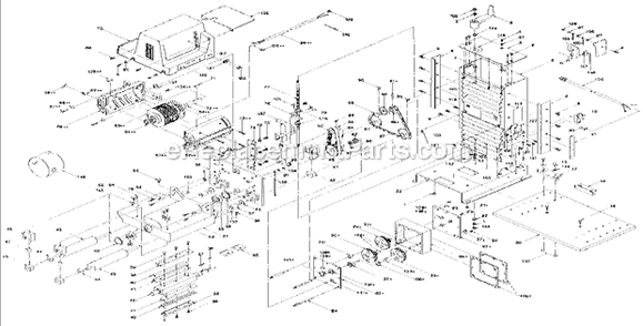 6In_PlanerMolder Diagram and Parts List for 306233820  Craftsman Planer Jointer