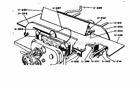 Part Location Diagram of S-202 Craftsman Handle