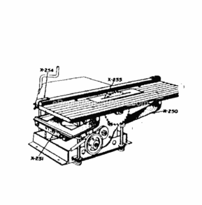Page D Diagram and Parts List for 30647481  Craftsman Planer Jointer
