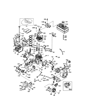 Part Location Diagram of 651084 Craftsman Lawn & garden equipment engine screw