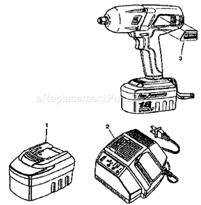 Page B Diagram and Parts List for 31026825  Craftsman Impact Driver