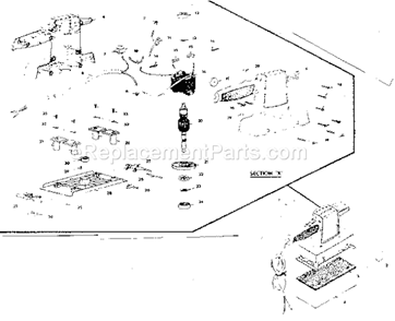 Unit Parts Diagram and Parts List for 315062-2  Craftsman Sander Polisher