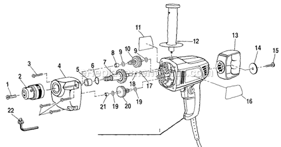 Part Location Diagram of 6917601 Ryobi Chuck Key (1/2-inch )