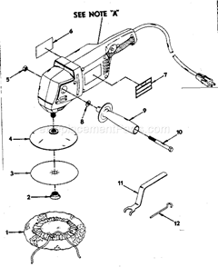 Part Location Diagram of 691206001 Ryobi Spanner Nut