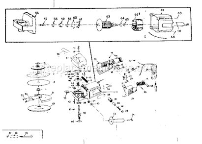 Unit Parts Diagram and Parts List for 31510580  Craftsman Sander Polisher