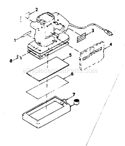 Data Plate Assembly Diagram and Parts List for 31510680  Craftsman Sander Polisher