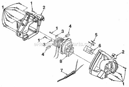 Page B Diagram and Parts List for 315108250  Craftsman Circular Saw