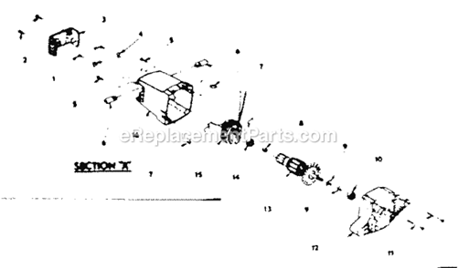 Part Location Diagram of 998457-002 Craftsman Brush Assy