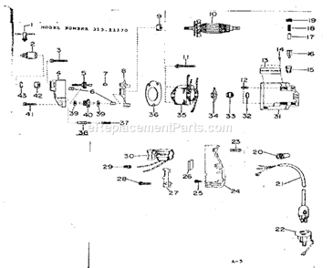 Part Location Diagram of 703475-000 Craftsman Washer