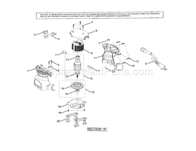 Part Location Diagram of 030155001035 Ryobi Switch