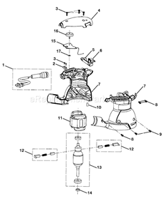 Part Location Diagram of 030157001011 Ryobi Sleeve