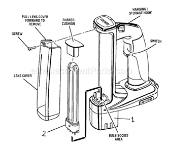 Part Location Diagram of 7819602 Craftsman Flr Bulb