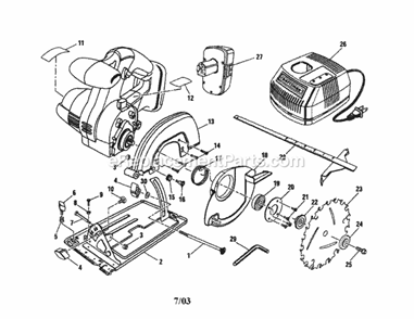 Part Location Diagram of 3063677 Craftsman Carrying Case