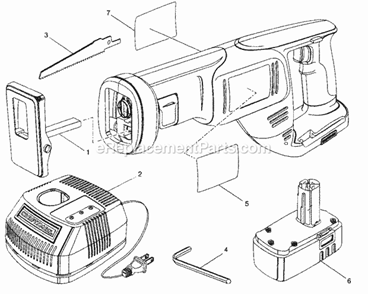 Part Location Diagram of 130235029 Craftsman Batt Pack