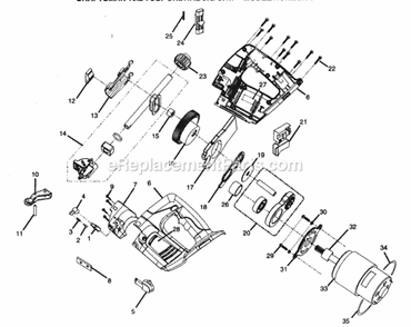 Housing Assy Diagram and Parts List for 315114280  Craftsman Table Saw