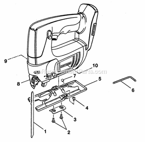 Saw Diagram and Parts List for 315114281  Craftsman Table Saw