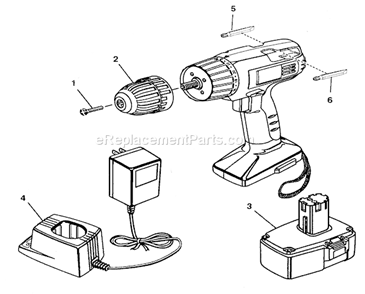 Drill Diagram and Parts List for 315114450  Craftsman Cordless Drill