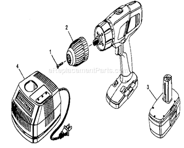 Acessories Diagram and Parts List for 315114852  Craftsman Cordless Drill