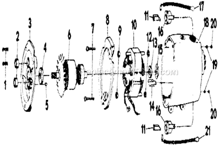 Page B Diagram and Parts List for 31511491  Craftsman Electric Drill