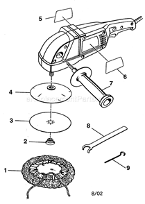 Housing Assy Diagram and Parts List for 315115031  Craftsman Sander Polisher