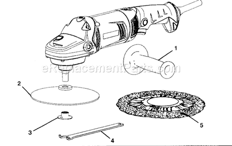Outside View Diagram and Parts List for 315115060  Craftsman Sander Polisher