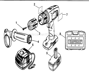 Part Location Diagram of 300188028 Craftsman Handle Asy