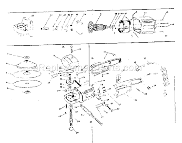 Unit Parts Diagram and Parts List for 31511560  Craftsman Sander Polisher