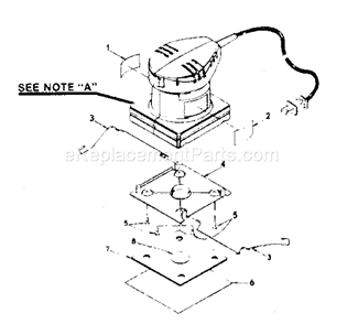 Disc Assembly Diagram and Parts List for 315116020  Craftsman Orbital or Palm Sander