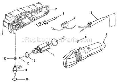Page B Diagram and Parts List for 315116091  Craftsman Sander Polisher
