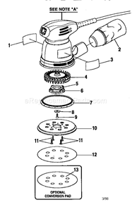 Part Location Diagram of 900482001 Ryobi Conversion Pad