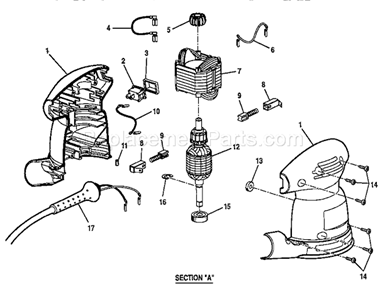 Part Location Diagram of 623552-004 Craftsman Stator Pad