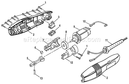 Page B Diagram and Parts List for 315116302  Craftsman Sander Polisher