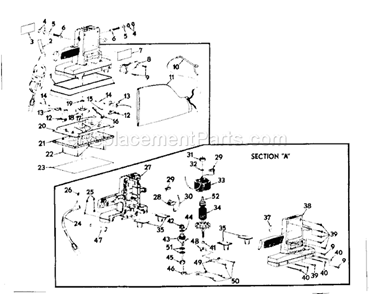 Unit Parts Diagram and Parts List for 31511650  Craftsman Sander Polisher