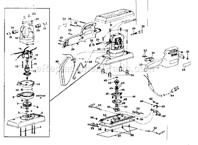 Unit Parts Diagram and Parts List for 31511680  Craftsman Sander Polisher