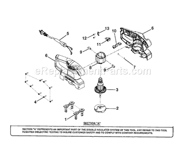 Part Location Diagram of 030156001030 Ryobi Switch