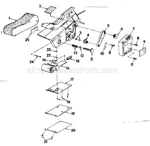 Base Assembly Diagram and Parts List for 31511702  Craftsman Belt or Drum Sander