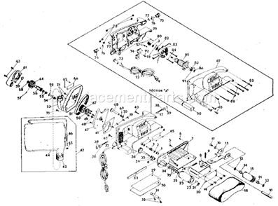 Unit Parts Diagram and Parts List for 31511751  Craftsman Belt or Drum Sander