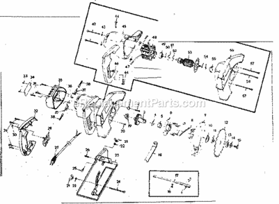 Unit Parts Diagram and Parts List for 31511802  Craftsman Circular Saw