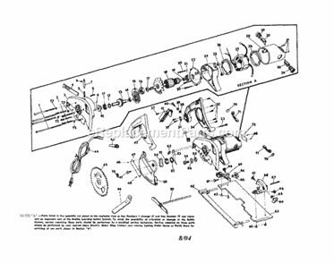 Circular Saw Diagram and Parts List for 31511870  Craftsman Circular Saw