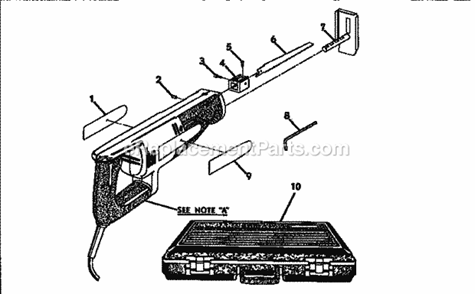 Part Location Diagram of 998277-004 Craftsman Base Assy