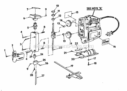 Part Location Diagram of 998292-002 Craftsman Screw