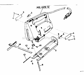 Unit Parts Diagram and Parts List for 31517210  Craftsman Jig Saw